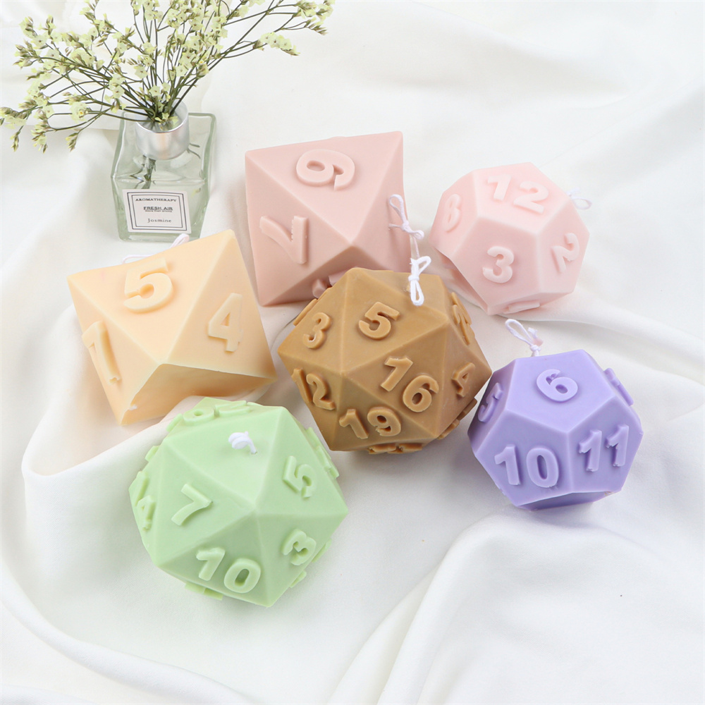 Soap Making Additives - قالب شمع النرد متعدد السطوح كبير